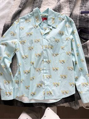 Zara Harry Lambert Disney Elephant Print Shirt